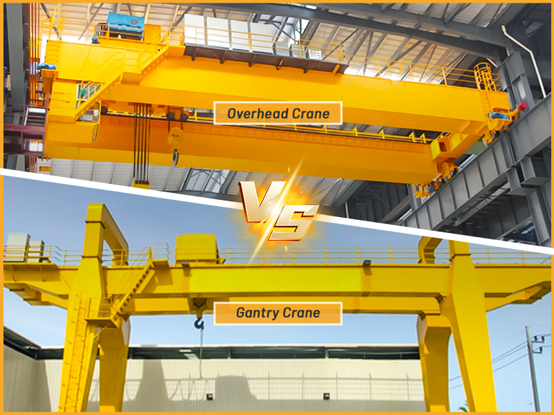 Overhead Crane vs Gantry Crane