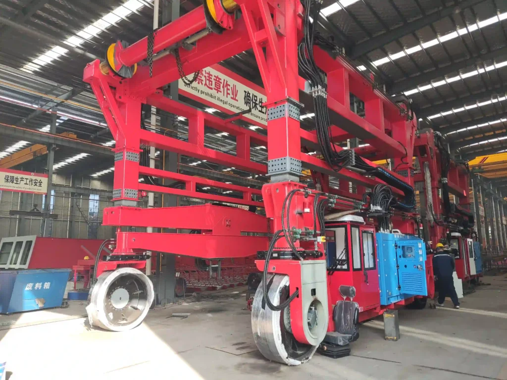 50T Hydraulic Straddle Carrier Exported to Romania: Real Project Case Study 50T Hydraulic Straddle Carrier01