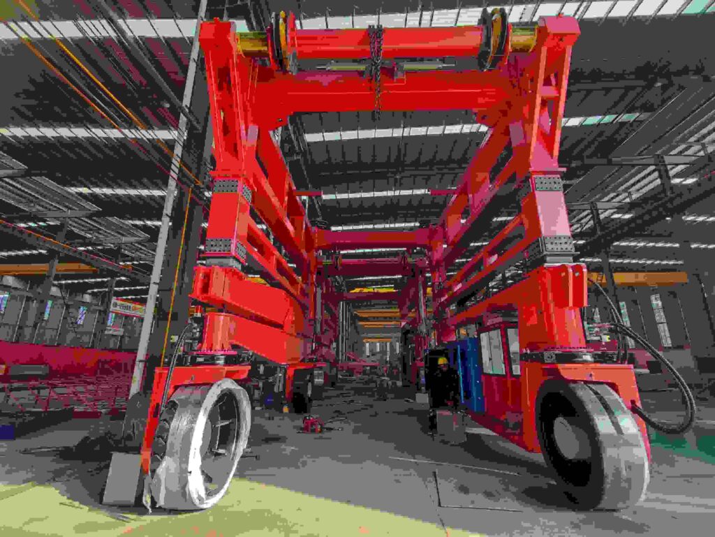 50T Hydraulic Straddle Carrier Exported to Romania: Real Project Case Study 50T Hydraulic Straddle Carrier03