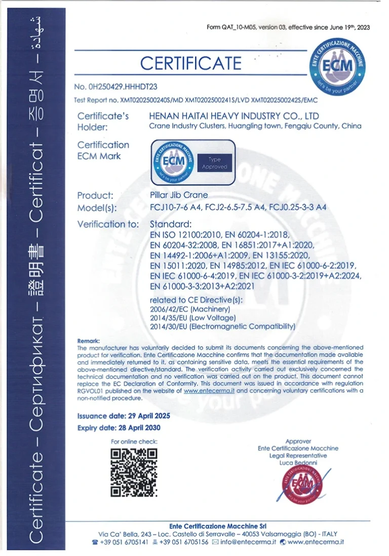 CE Certified for European Market-