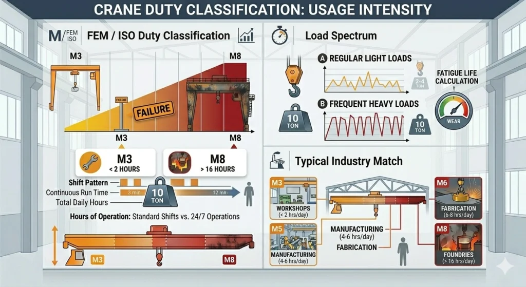 CRANE DUTY CLASSIFICATION USAGE INTENSITY