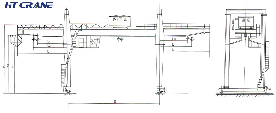 Double girder gantry crane-8