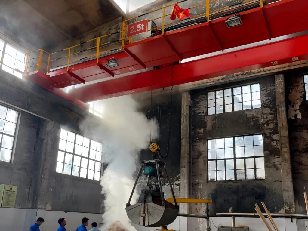 QZ Grab Double Girder Overhead Crane