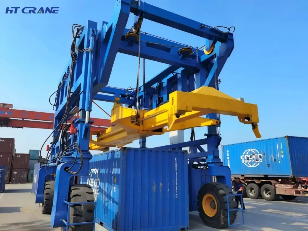 hydraulic straddle carrier vs RTG vs electric