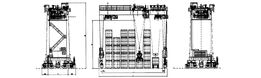 Rubber Tyred Gantry Crane Structure diagram