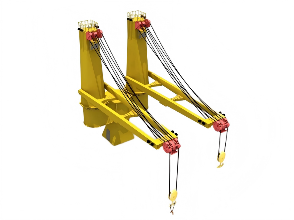 Ship Deck Crane Structure