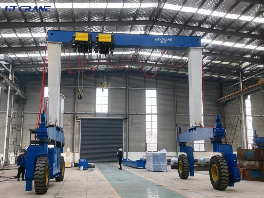 Single Girder Rubber Tired Gantry Crane