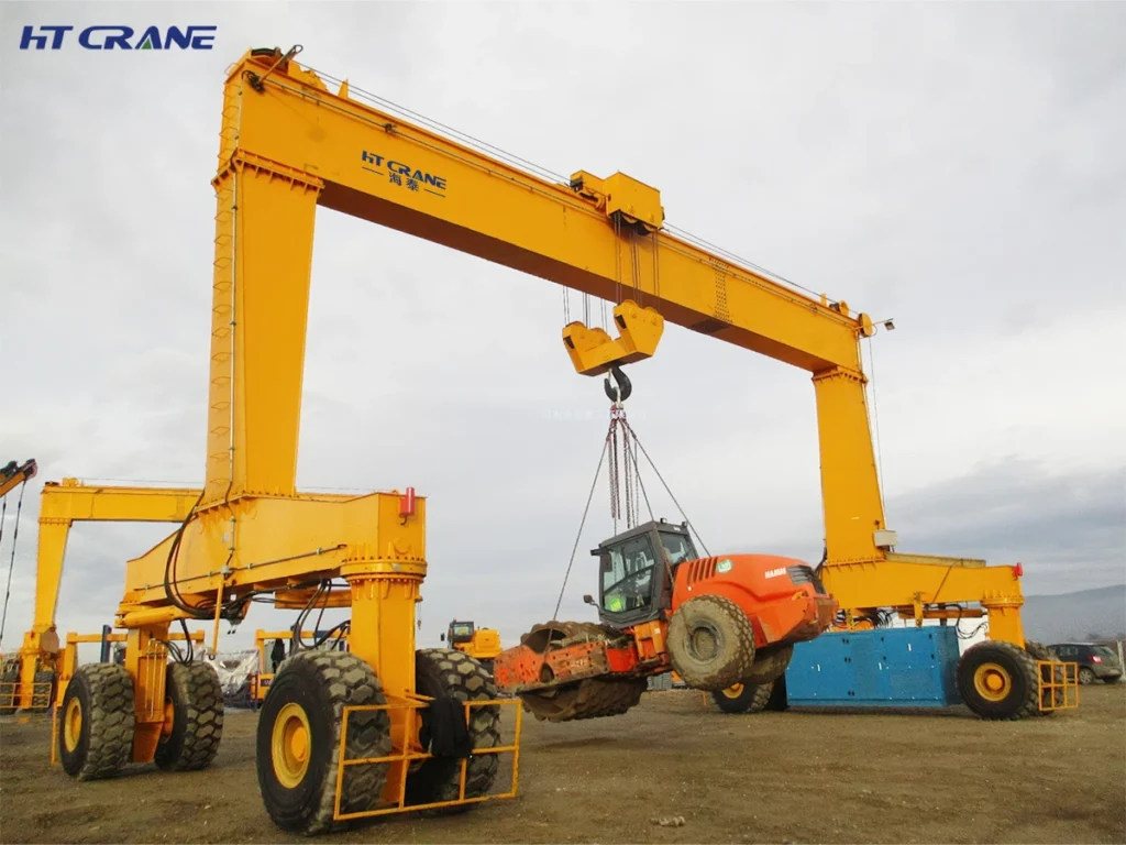 Single Girder Rubber Tired Gantry Crane