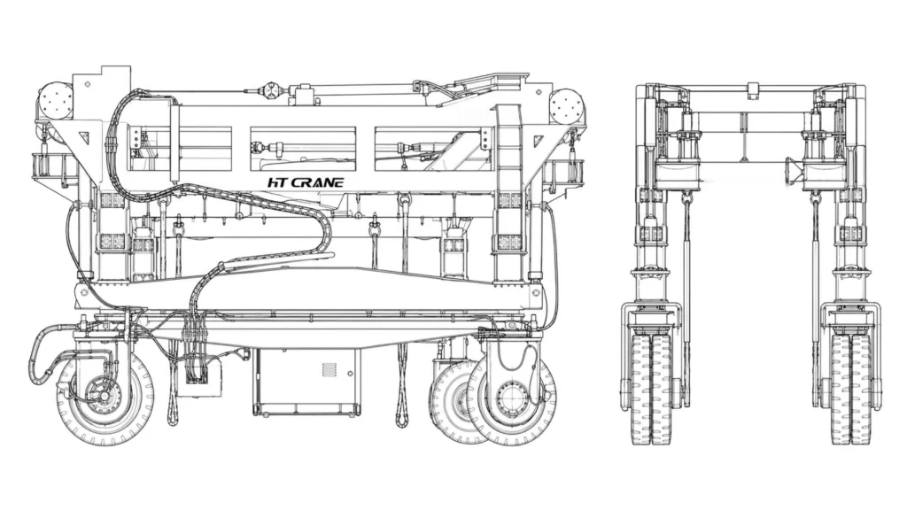 40 Ton Straddle Carrier Price: Specs, Cost & Supplier Comparison Straddle carrier structure diagram
