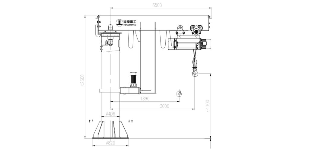 floor mounted jib crane