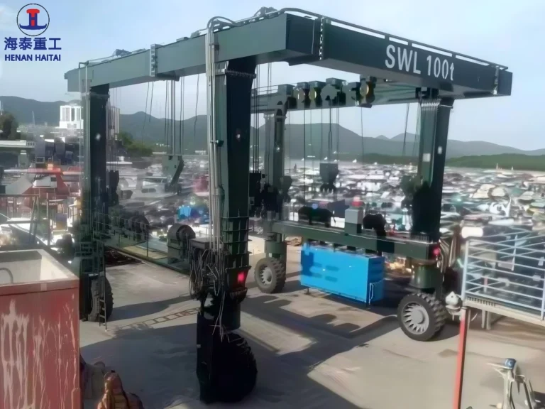 100 ton marine lift crane delivered to Hongkong