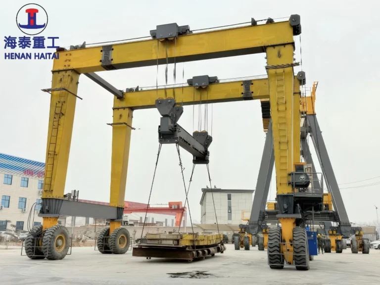 120 ton rtg crane manufacturer haitai crane