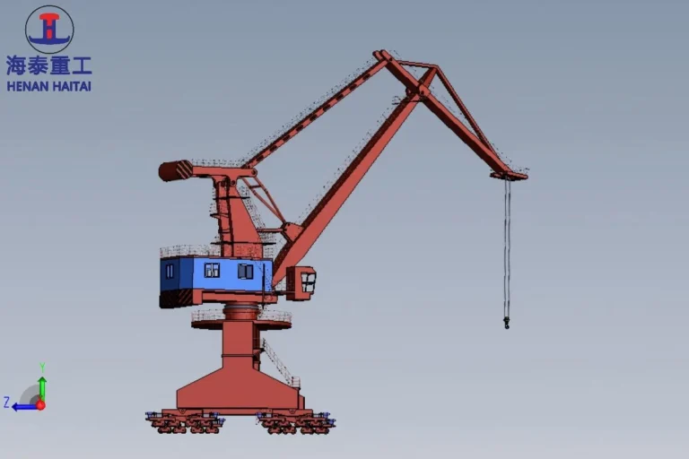 60 ton haitai portal crane for ports and shipyards