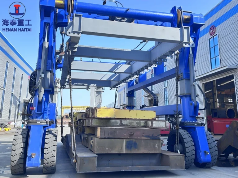haitai 90 ton straddle carrier export to CATL