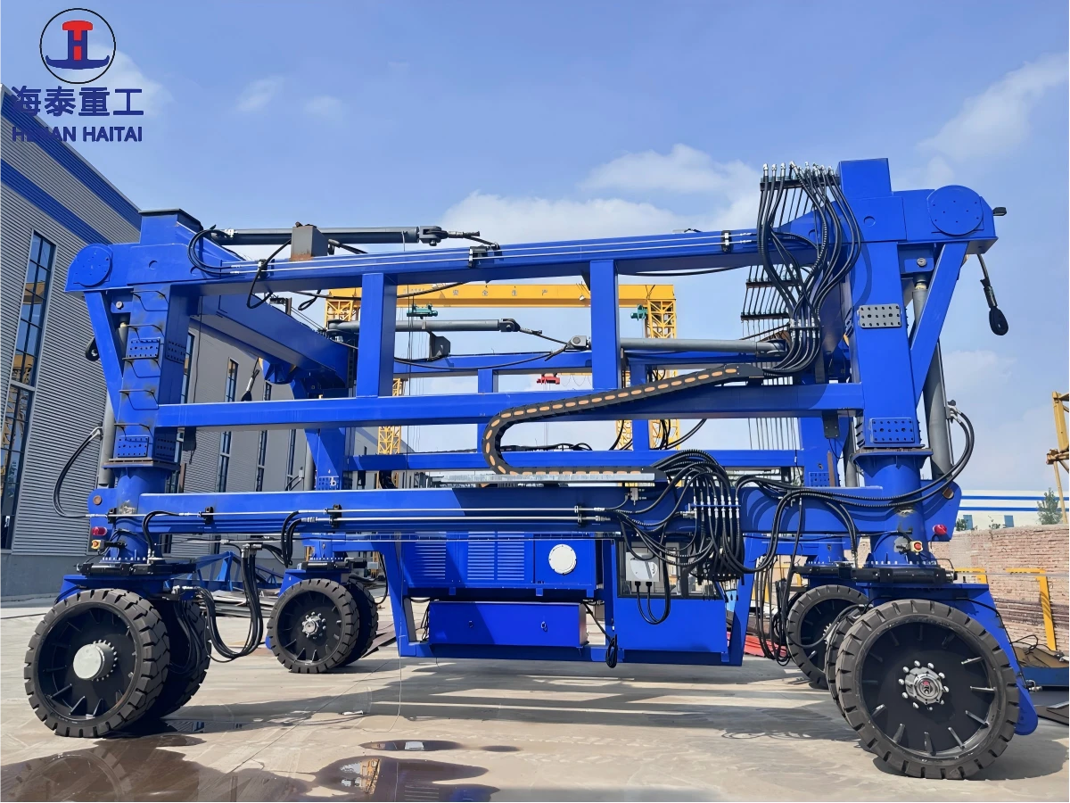 haitai 90 ton straddle carrier export to CATL