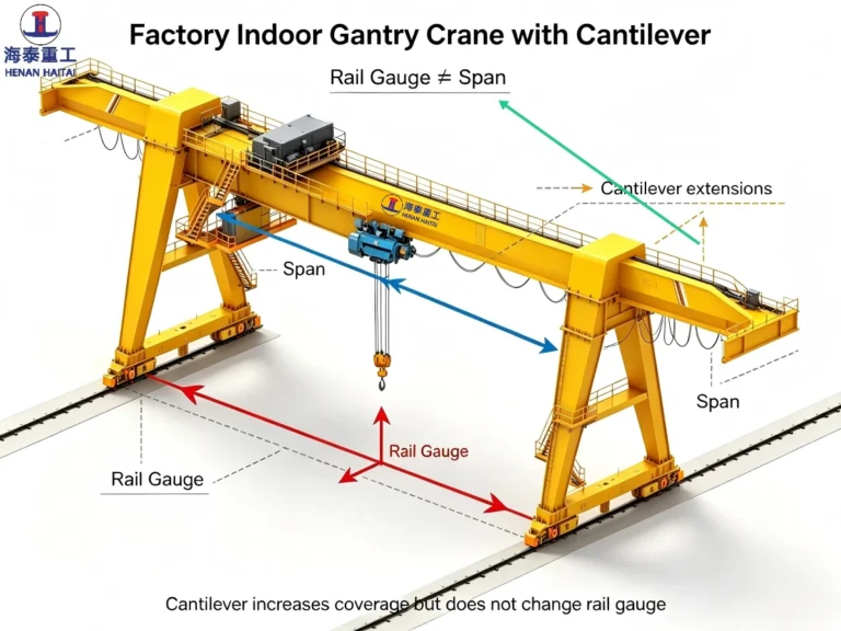 gantry crane rail gauge vs span