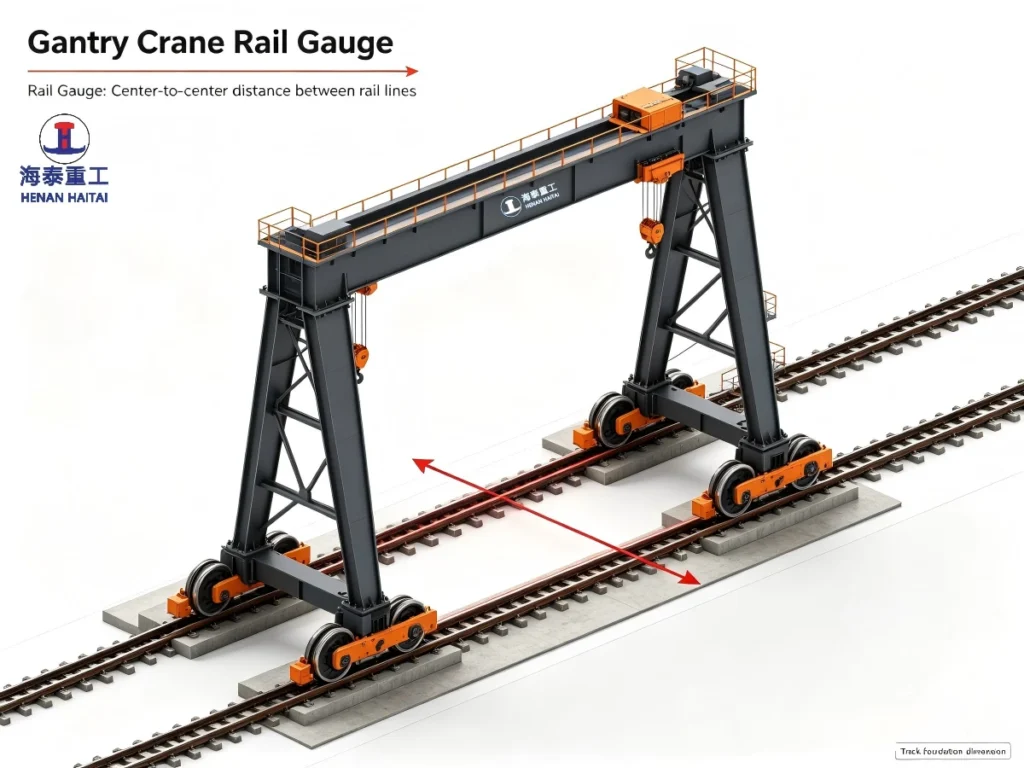 rail gantry crane rail gauge