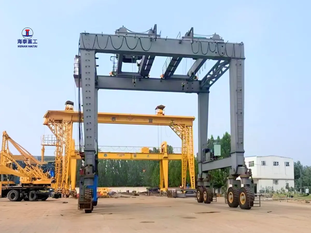 Haitai 60 Ton RTG Crane with a 12.1-meter Span to Saudi Arabia in 2021
