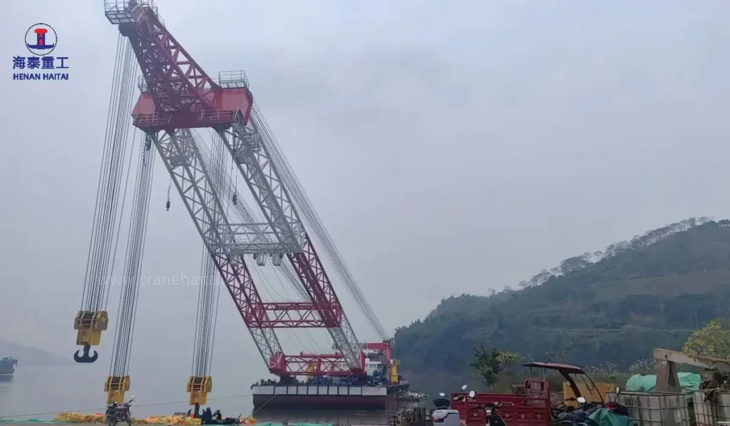 800 ton floating crane to chongqing China