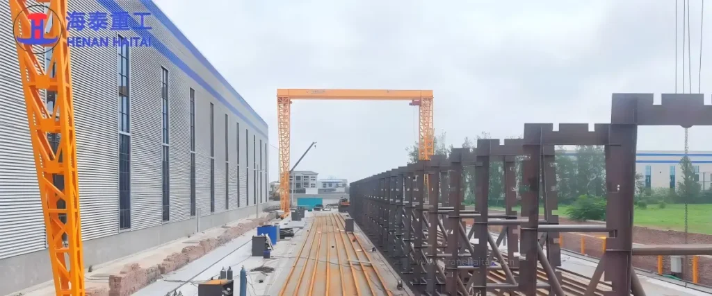 haitai crane gantry crane factory polishing