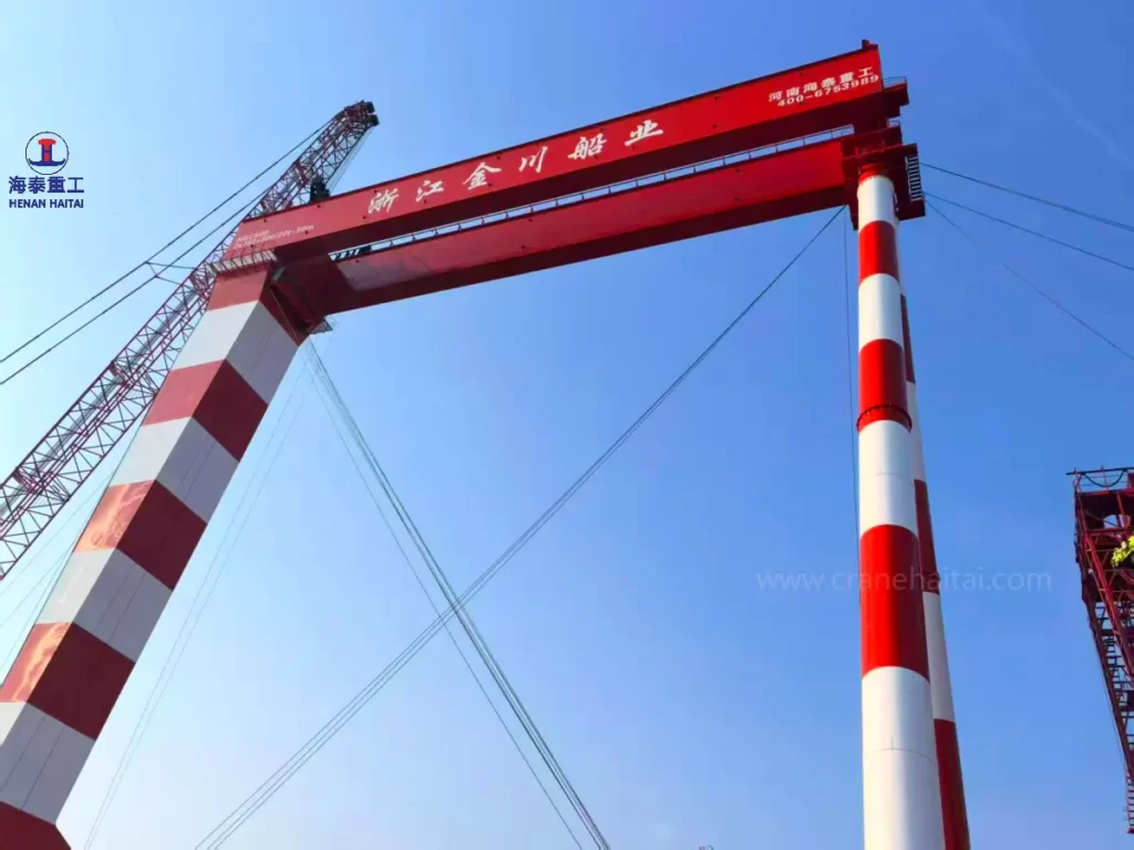 600 Ton Shipyard Gantry Crane for Zhejiang Jinchuan Shipbuilding Co., Ltd. 600 ton shipbuilding gantry crane 1