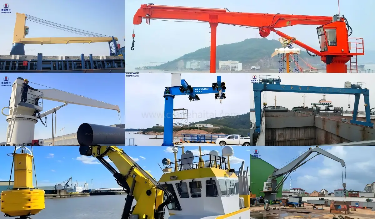 7 types of marine cranes