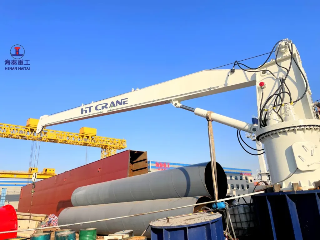 hydraulic stiff boom marine crane