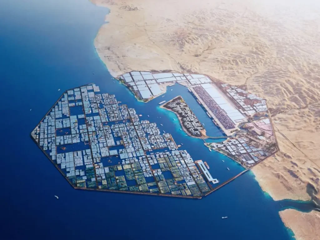 saudi arabia rtg crane market 2026 NEOM port